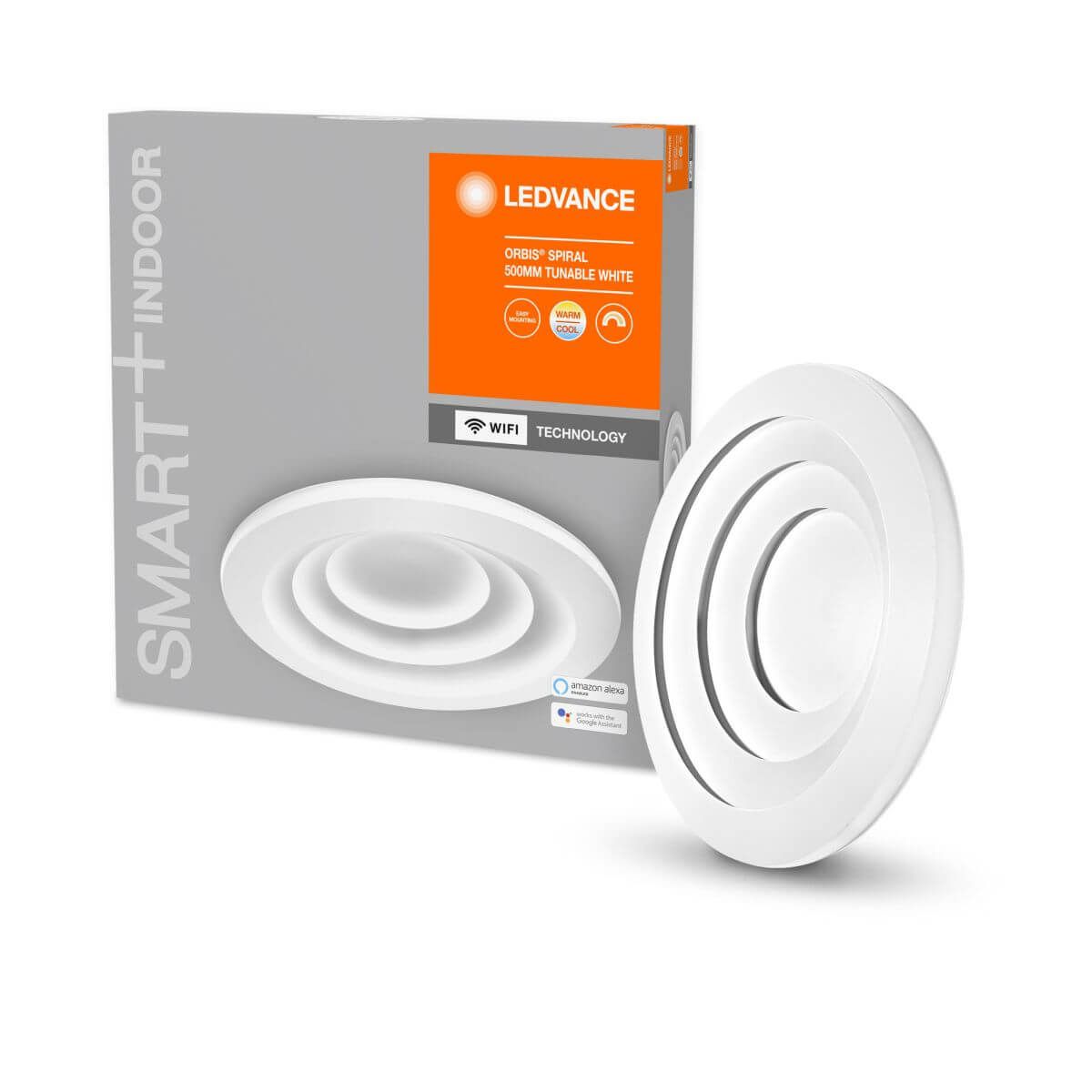 Ledvance SMART+ WiFi ORBIS Spiral Deckenleuchte, 40 W, 4300 lm, Tunable White, 3000-6500 K, Dimmbar Produktabbildung 1