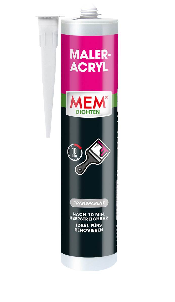 MEM Maler-Acryl, Transparent, 300 ml Kartusche