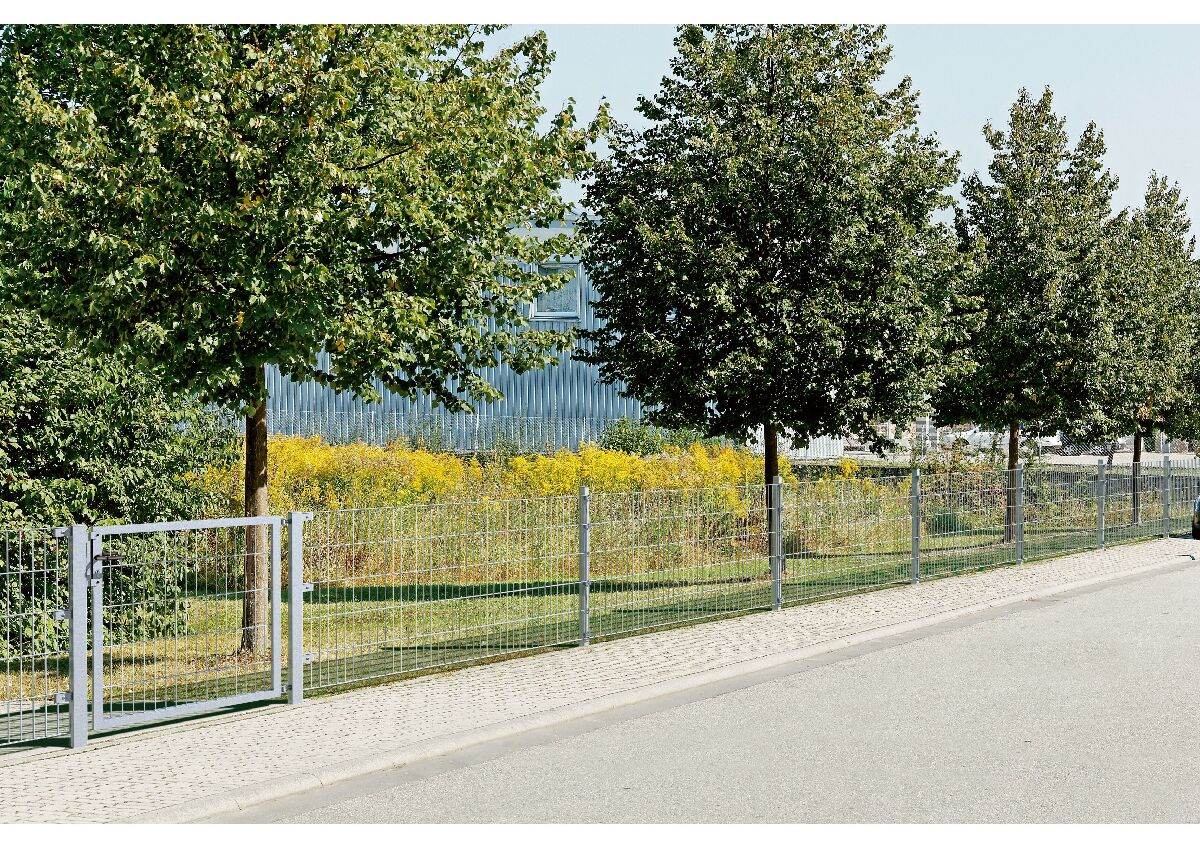 Alberts Anbauset Doppelstabmattenzaun mit L-Pfostenträger, 2 m Matten, Höhe 80-120 cm, Länge 2 m Produktabbildung 7