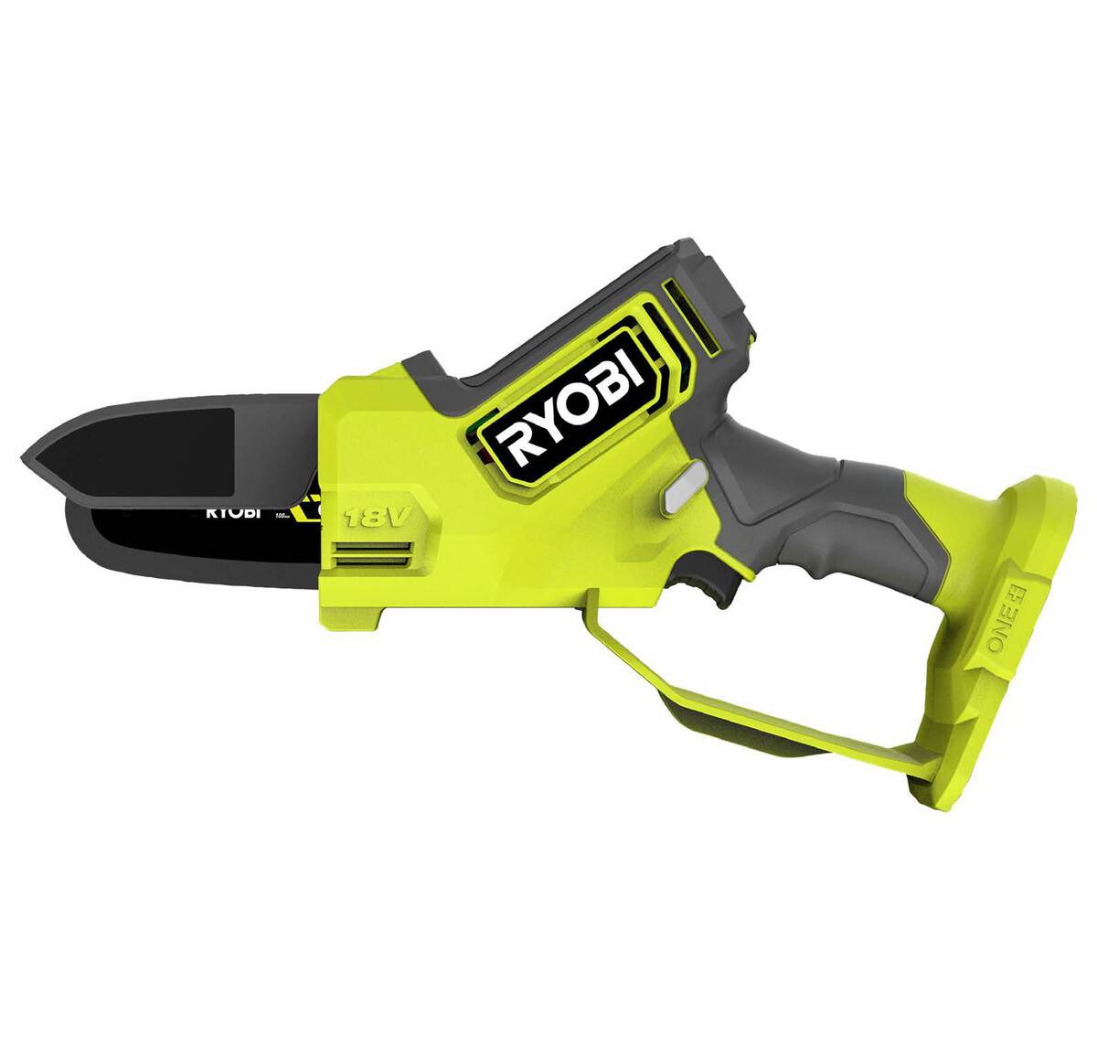 B-Ware RYOBI 18 V ONE+ Brushless Akku-Einhand-Kettensäge, 10cm Schwertlänge, ohne Akku und Ladegerät Produktabbildung