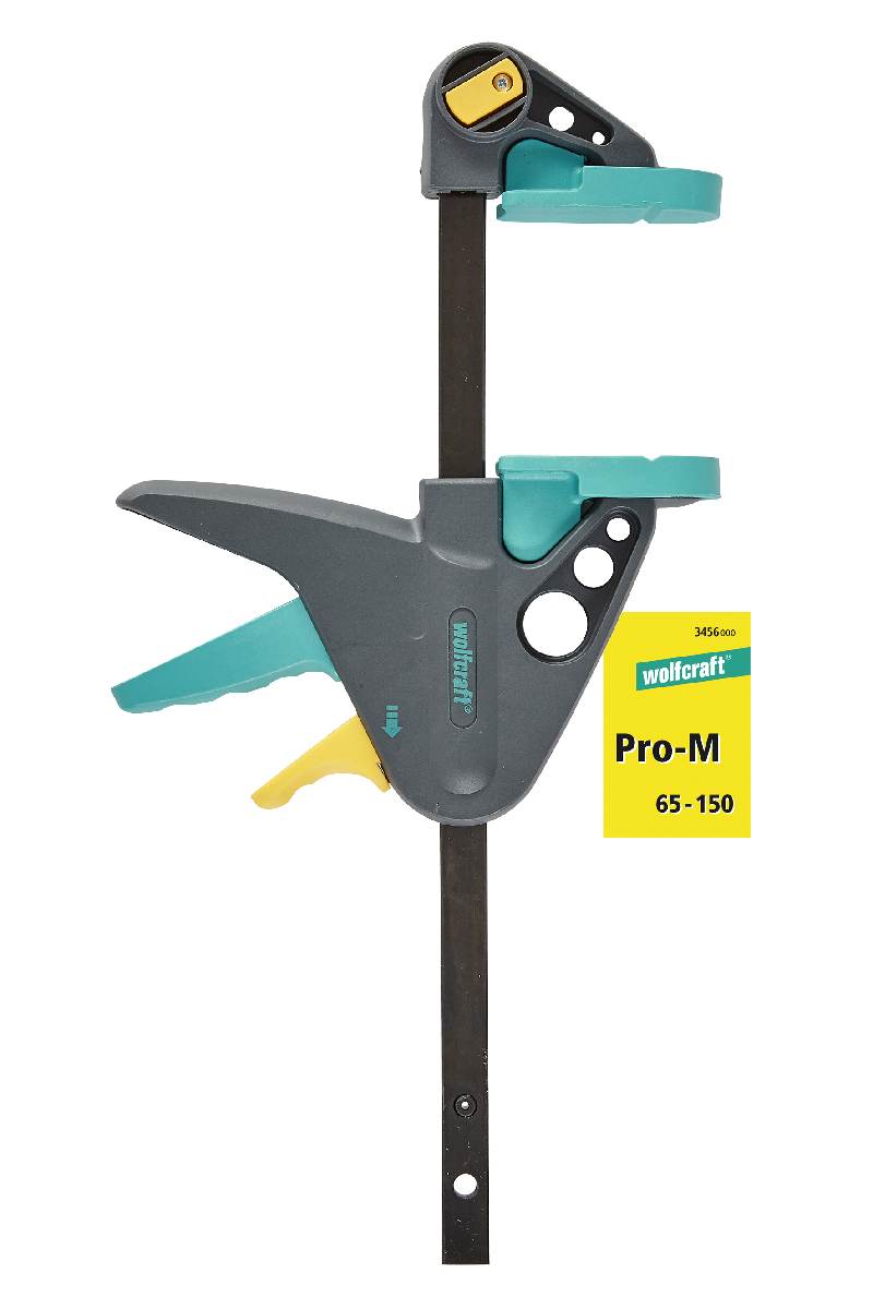 wolfcraft Einhandzwinge PRO, ideale Zwinge zum Spannen von Werkstücken, in verschiedenen Maßen Produktabbildung 2