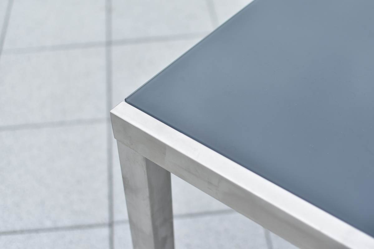 YOURSOL by Merxx Gartenmöbel Set Ferrara für 4 Personen mit Tisch 150 x 90 cm, Glastischplatte, Grau Produktabbildung 4