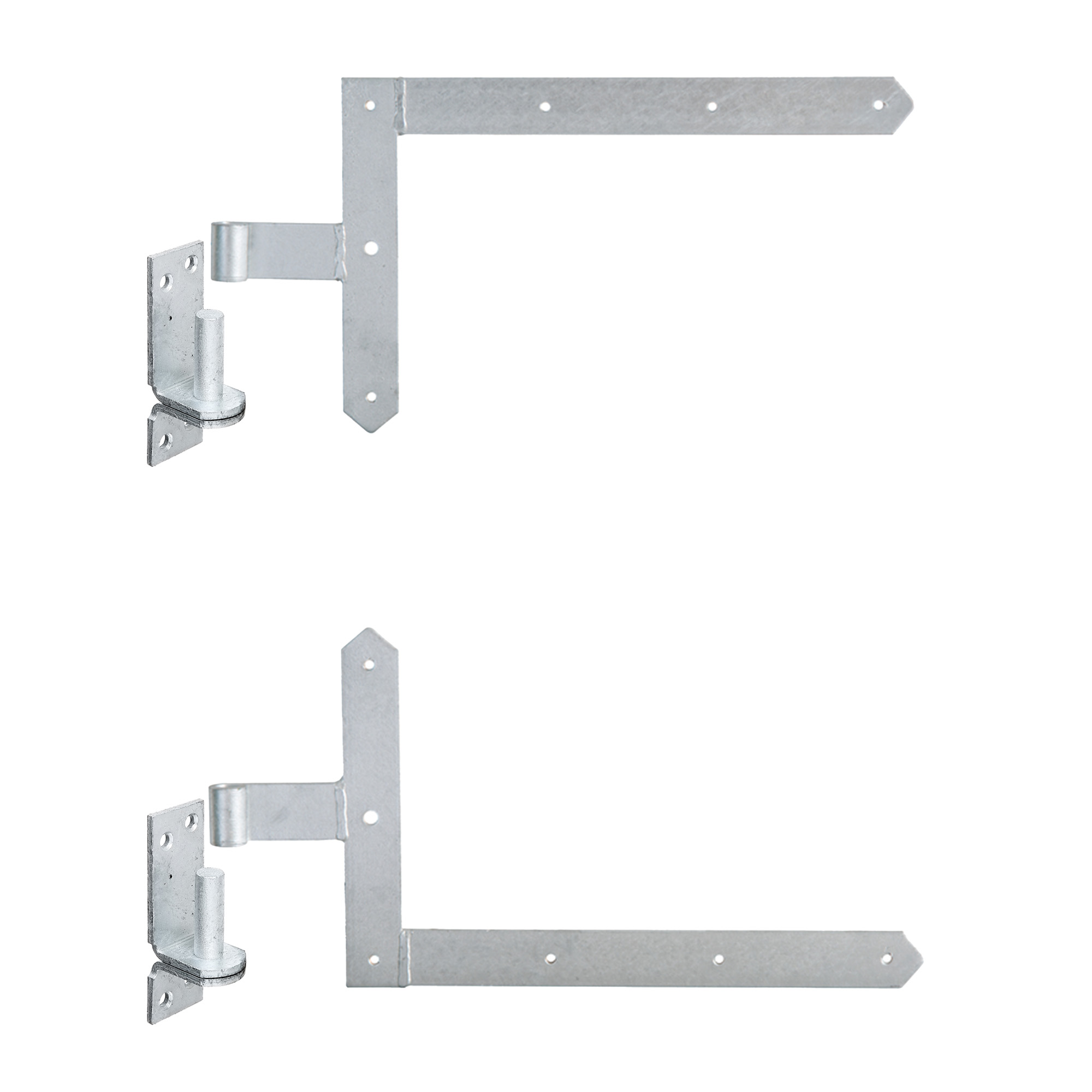 siwitec 250 x 400 mm Tor-Winkelband-Set oben/unten mit engen Kloben für Rahmentore, Ø 13 mm Produktabbildung