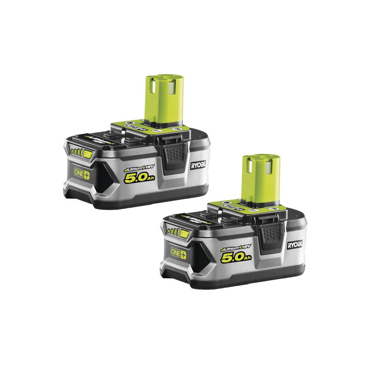 B-Ware Ryobi 18 V ONE+ 5,0 Ah Lithium+ Akku-Set Produktabbildung