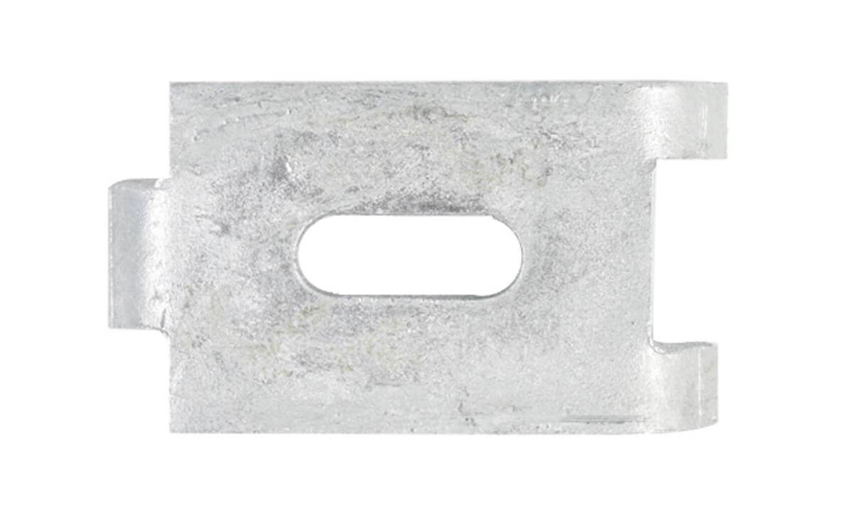 Alberts Befestigungslasche für Doppelstabmatten, Rastermaß 50 mm, Feuerverzinkt Produktabbildung