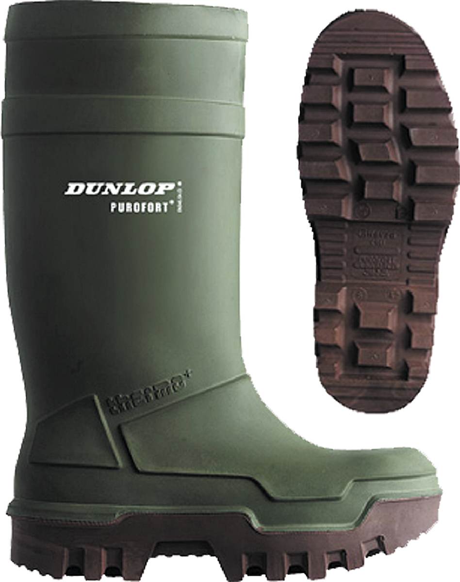 Dunlop Sicherheitswinterstiefel PU, grün, Purofort THERMO+, Durchtrittschutz, Stahlkappe, Größe 47 Dunlop Sicherheitswinterstiefel PU, grün, Purofort THERMO+, Durchtrittschutz, Stahlkappe, Größe 47