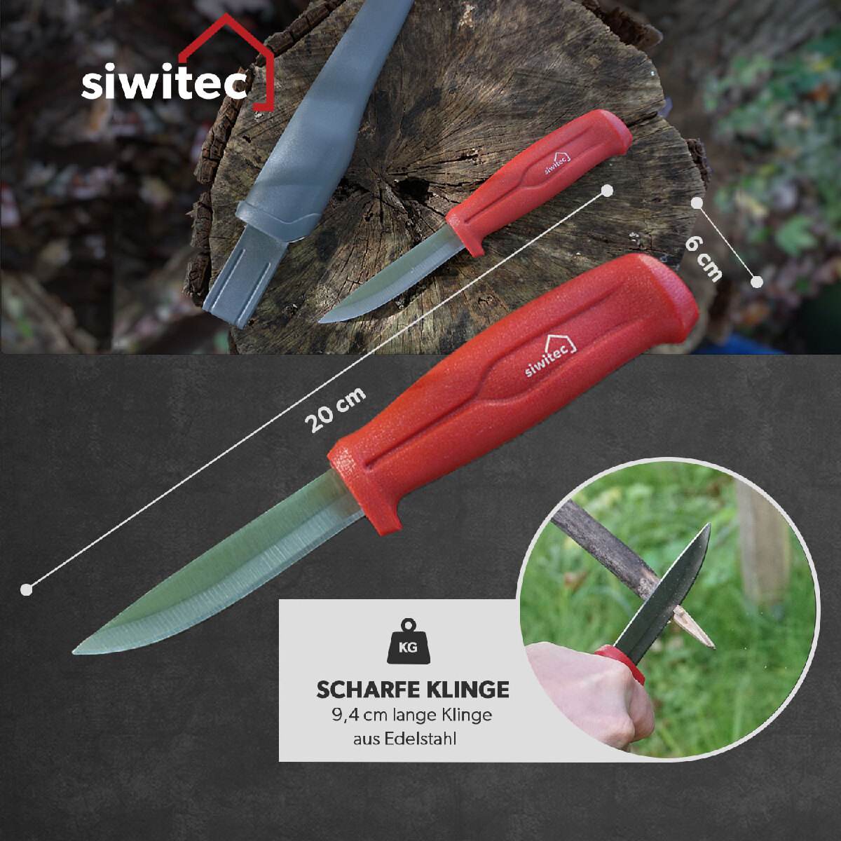 siwitec Universalmesser 9,5 cm Klingenlänge, 20,5 cm Gesamtlänge Produktabbildung 3