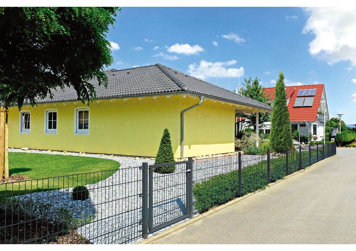 Alberts Anbauset Doppelstabmattenzaun mit L-Pfostenträger, 2 m Matten, Höhe 80-120 cm, Länge 2 m Produktabbildung 9