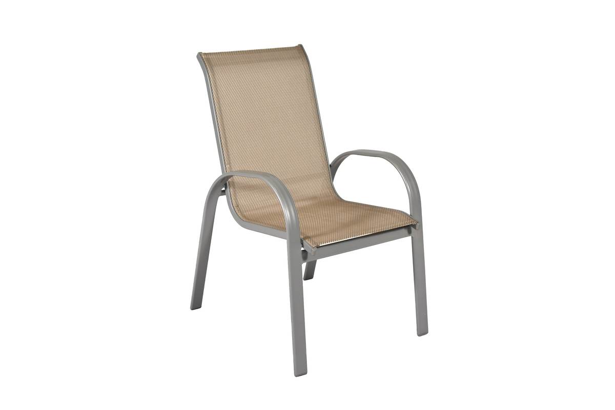 YOURSOL by Merxx Gartenmöbel Set Amalfi für 4 Personen mit Ausziehtisch, Aluminium Stapelstühle Produktabbildung 3