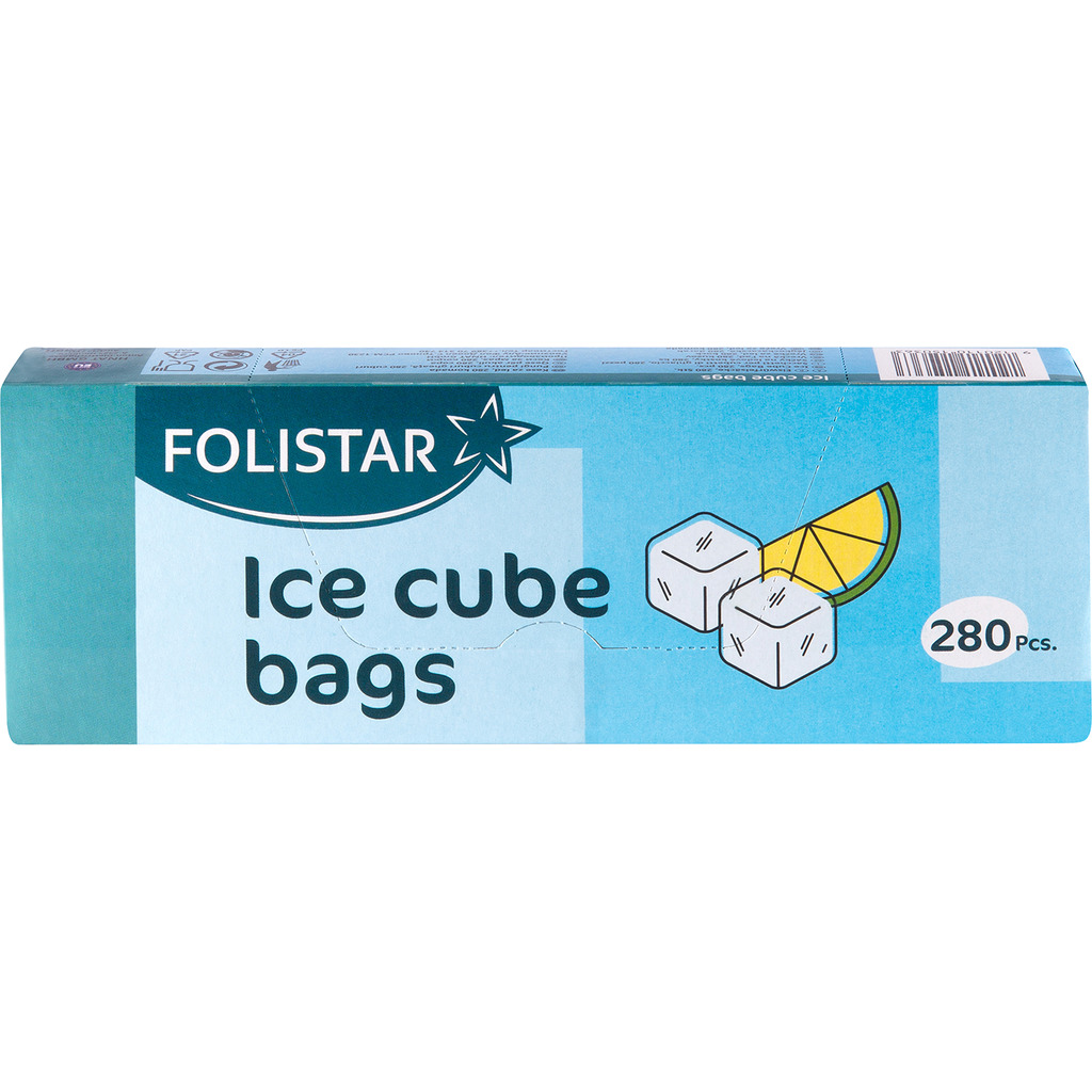 beFix Folistar 28 Stück Eiswürfelsack, 10 Beutel, Eiswürfelbeutel, einfach verschließbar, transparent Produktabbildung