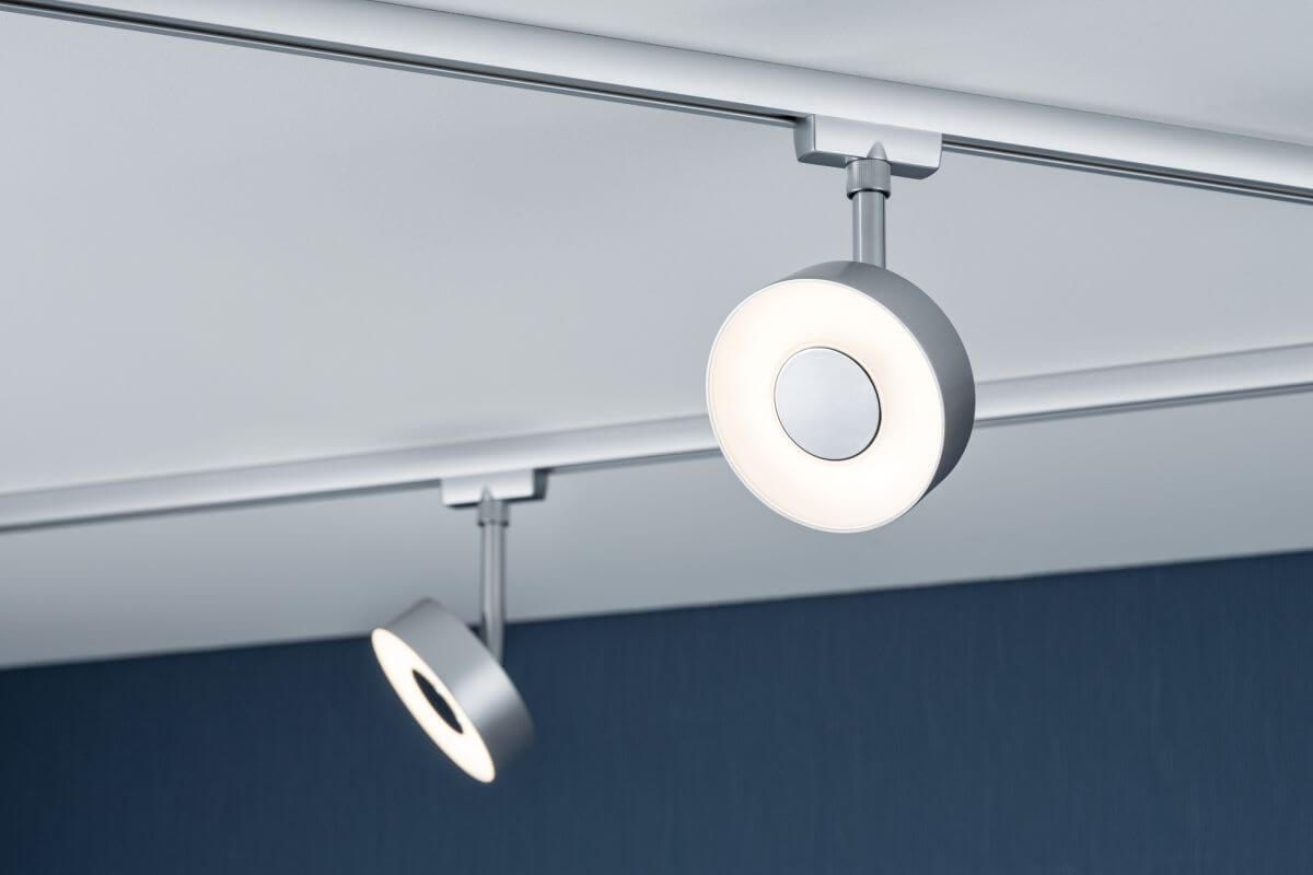 Paulmann URail LED Spot Circle, Schienensystem inkl Leuchtmittel, Warmweiß, Deckenlampe, Chrom matt Produktabbildung 2
