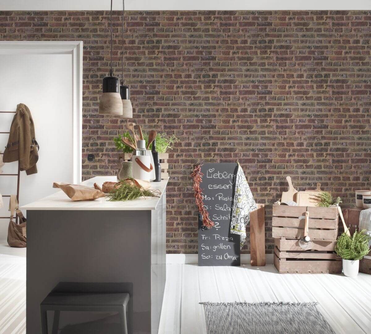 AS Creation Tapete | Steinoptik Beige Braun Rot | Trendwall
