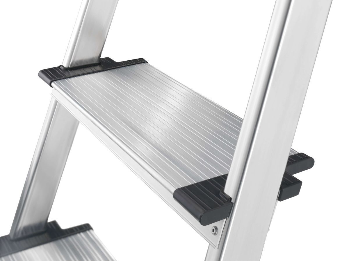 Hailo L80 Sicherheits-Haushaltsleiter ComfortLine, flexible Ablageschale, 4 extra tiefe Stufen Produktabbildung 7
