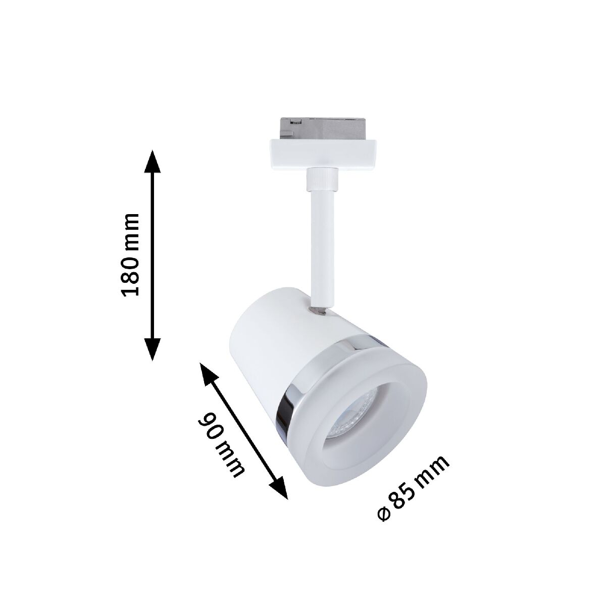Paulmann URail Spot Cone, max 10W, GU10, ohne Leuchtmittel, 230V LED Schienensystem, Signalweiß Produktabbildung 10
