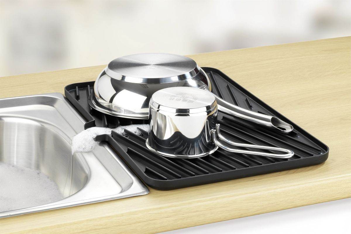 Maximex Geschirrabtropfer Schwarz, 43 x 10 x 31 cm Produktabbildung 1