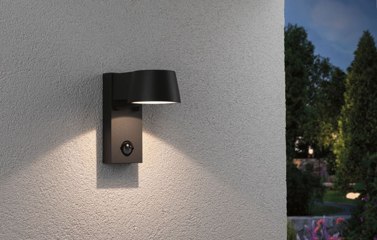 Paulmann LED Outdoor Wandleuchte Capea, 6 W, IP44, 3000 K, Warmweiß, mit Bewegungsmelder Produktabbildung 6