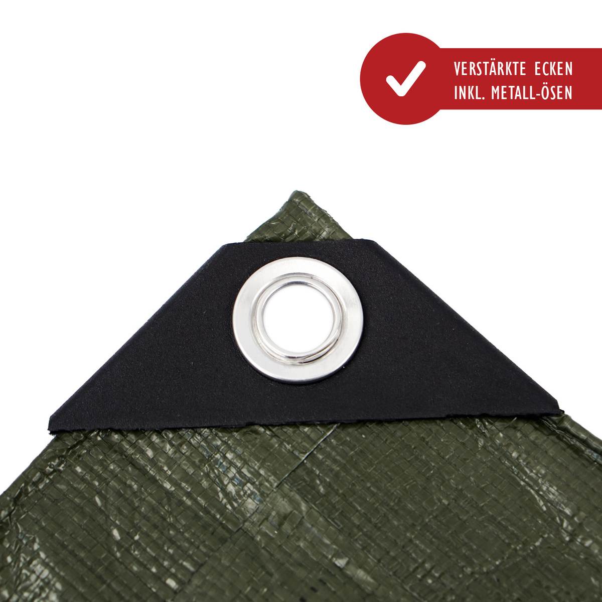 Abdeckplane 8x12 M - Wasserdichte Gewebeplane Mit Ösen Für Garten & Boot