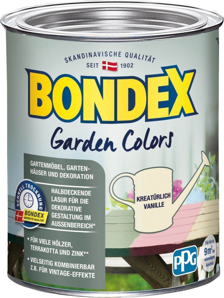 BONDEX Garden Colors halbdeckende Farbe, leichte Verarbeitung, 0,75 l, Kreatürlich Vanille Produktabbildung