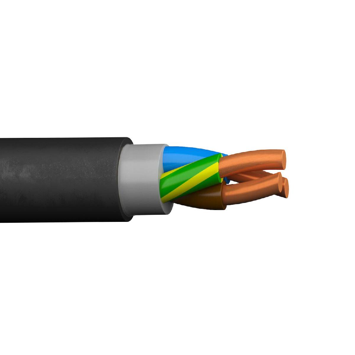 siwitec NYY-J Erdkabel 3 oder 5-adrig mit 1,5 oder 2,5 mm² Aderquerschnitt, Installationskabel Produktabbildung 2
