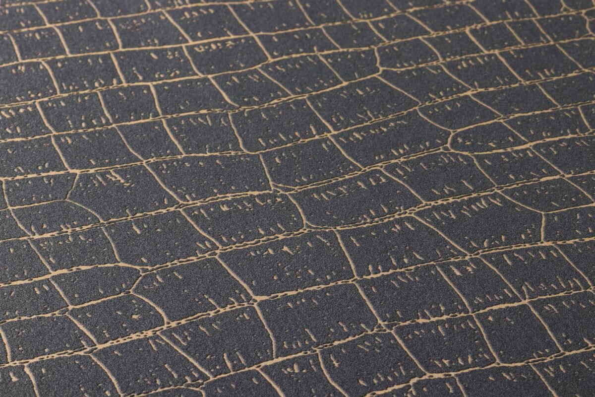 AS Creation Tapete | Vintagetapeten Metallic Schwarz | Trendwall Produktabbildung 2
