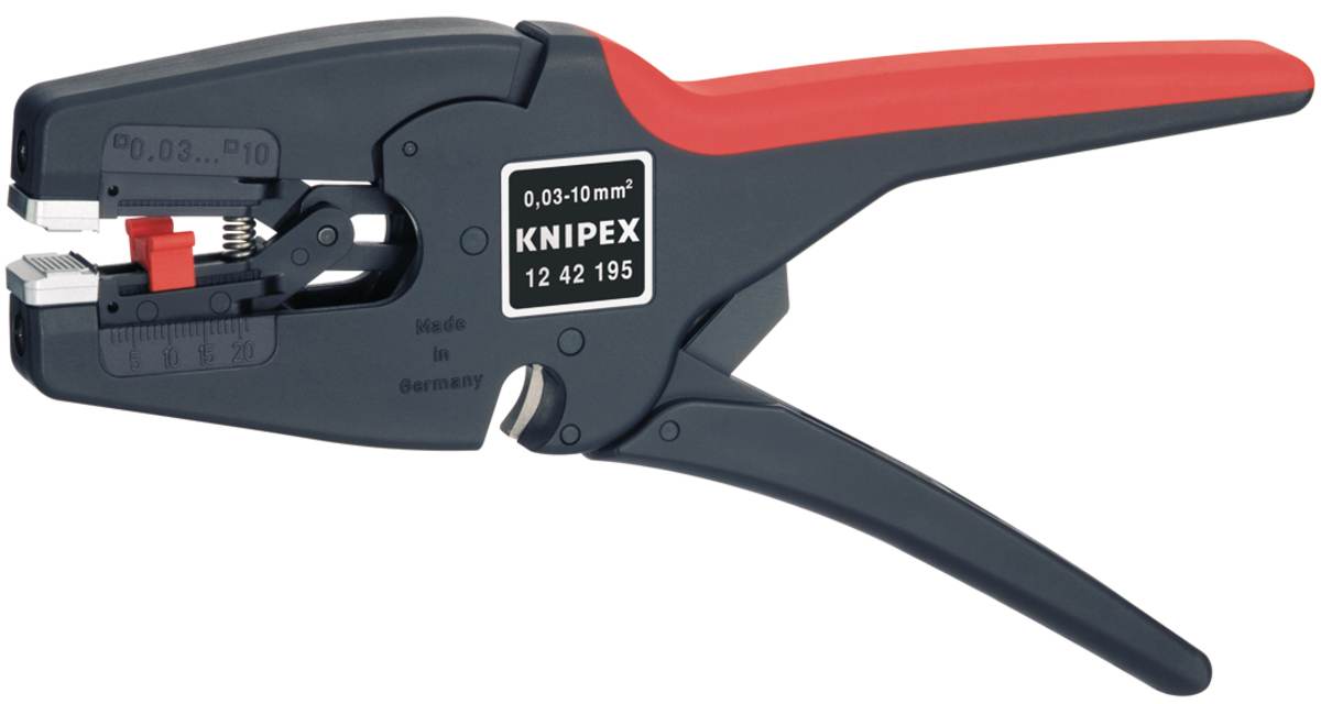 Knipex automatische Abisolierzange Multistrip 10 für ein-, mehr- & feindrähtige Leiter 0,03-10,0 mm² Produktabbildung