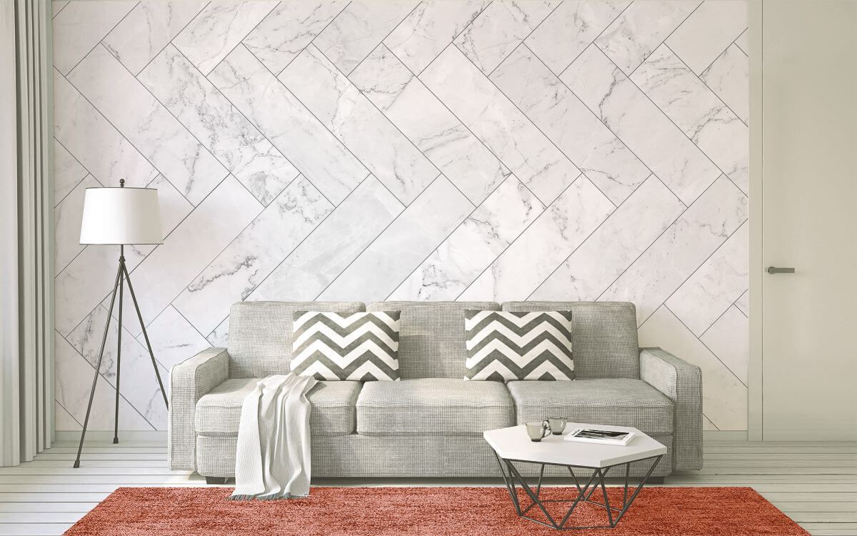 AS Creation Designwalls Marble Tiles, Illusion Fototapete, Marmoroptik Weiß, XXL Wandtapete 118758 Produktabbildung 3