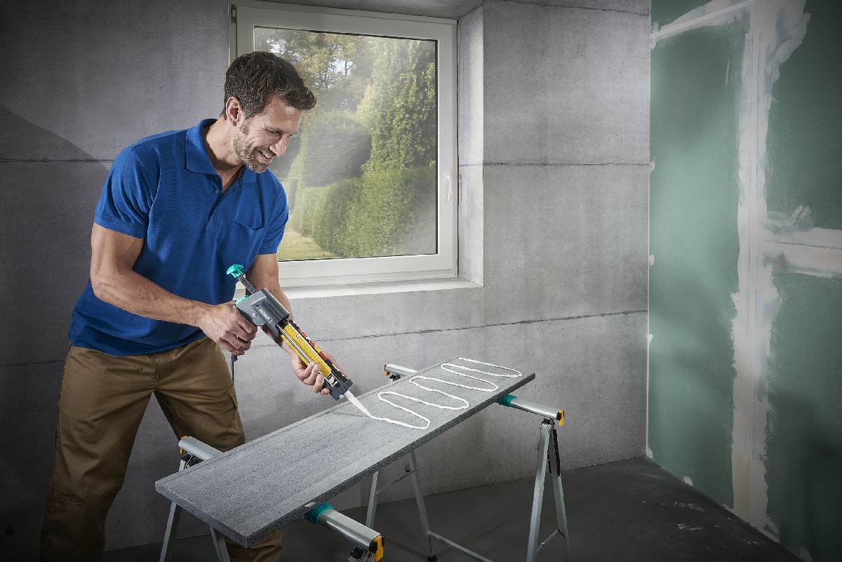 wolfcraft Kartuschenpresse MG 600 PRO, für Bitumen, Silikon, Acryl & Klebstoff aus 310-ml-Kartuschen Produktabbildung 3