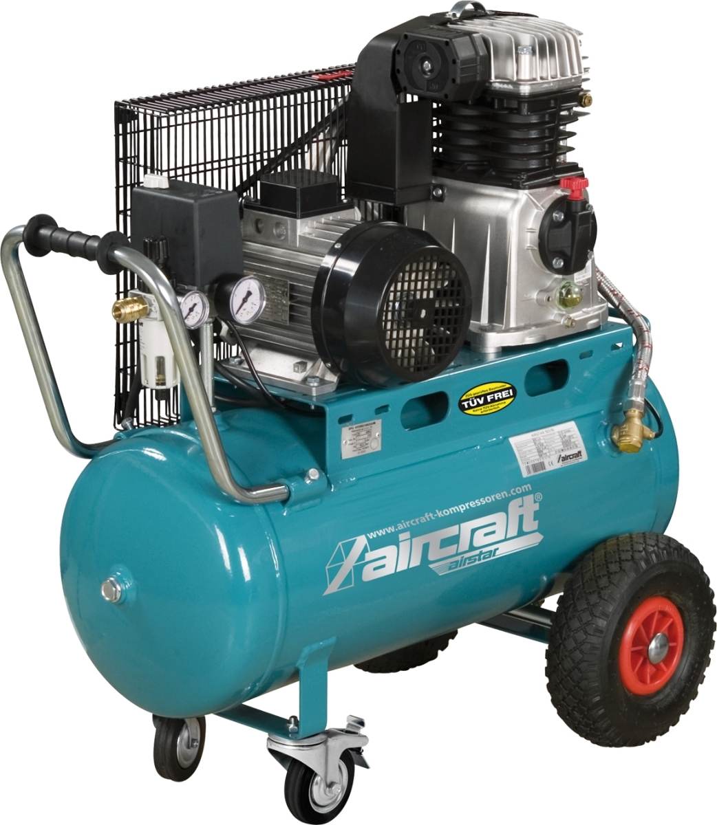 Aircraft Kompressor AC 503|50 | 3kW | 400V | 510 l|min Hubvolumen | Höchstdruck 10bar | 50l Behälter Produktabbildung