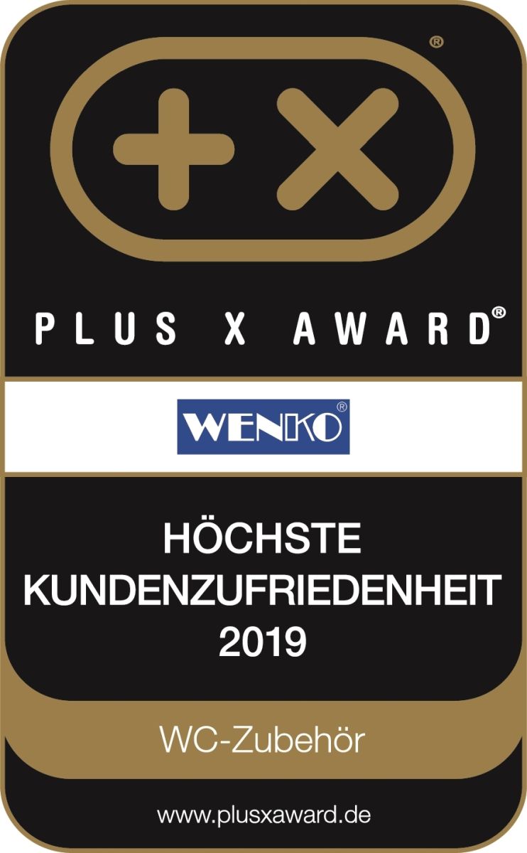 WENKO WC Garnitur Hexa, hochwertige Keramik, Toilettenbürstenhalter für Bad und Gäste WC, Farbwahl Produktabbildung 4