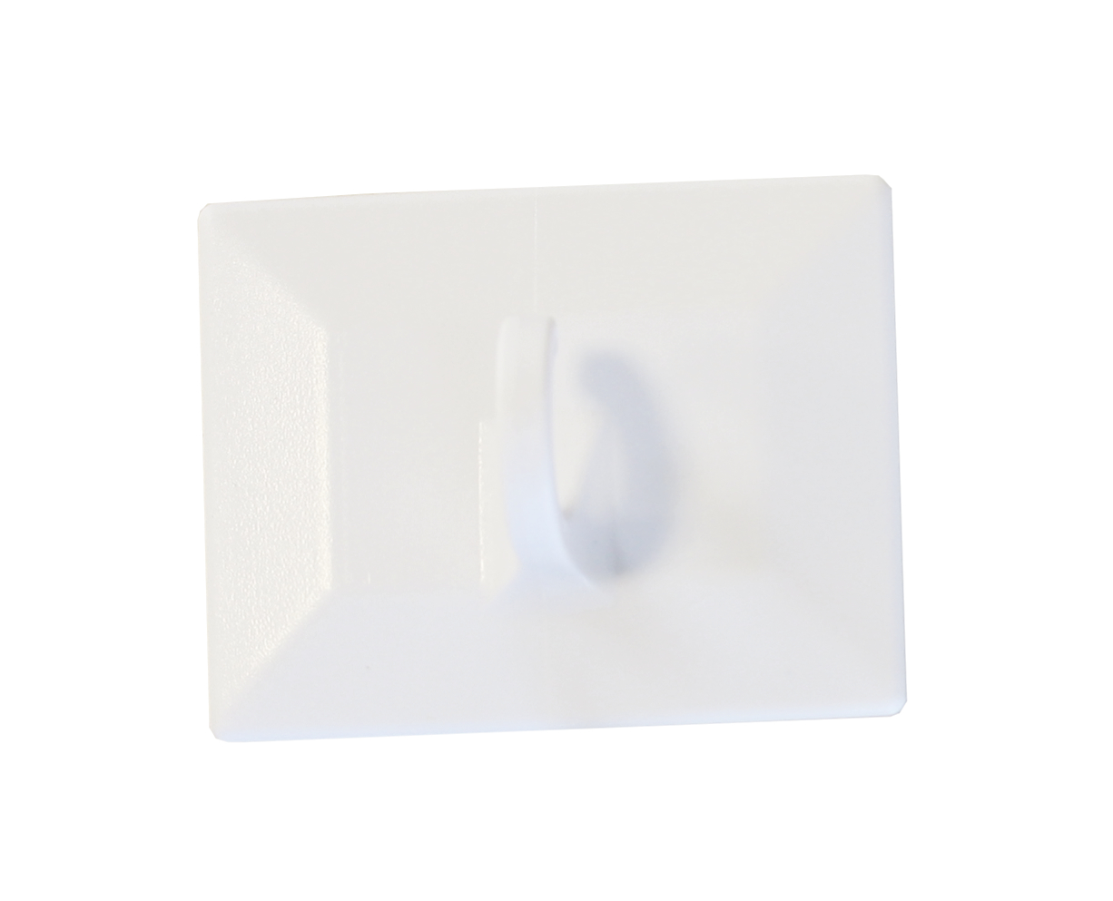 Gardinia Klebehaken für Deko / Bambus-Rollo weiß 2 Stück Produktabbildung