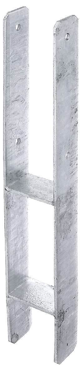 Alberts H-Pfostenträger, Stahl, feuerverzinkt, zum Einbetonieren, 5 mm, 81 mm Breite Produktabbildung 1