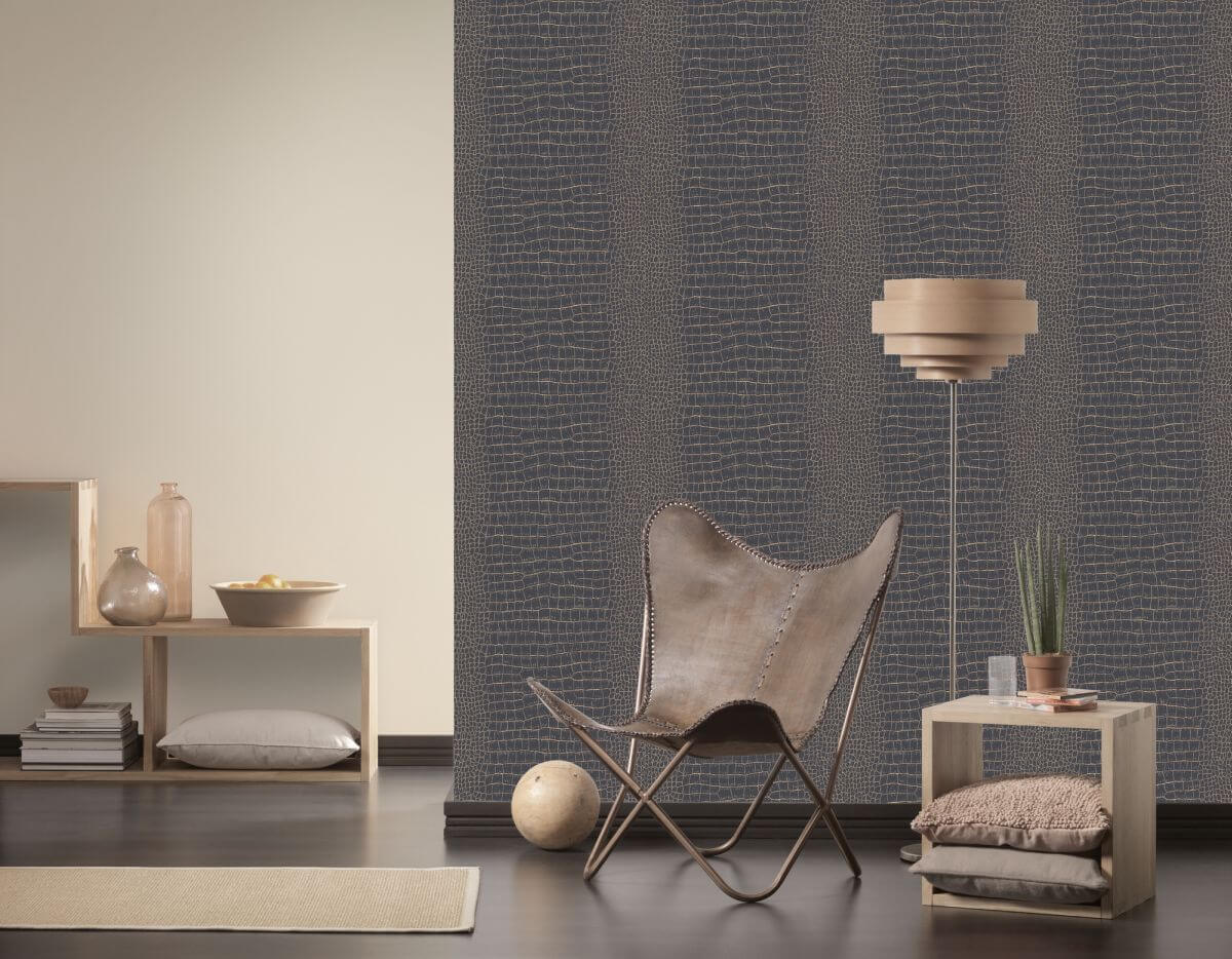 AS Creation Tapete | Vintagetapeten Metallic Schwarz | Trendwall Produktabbildung 6