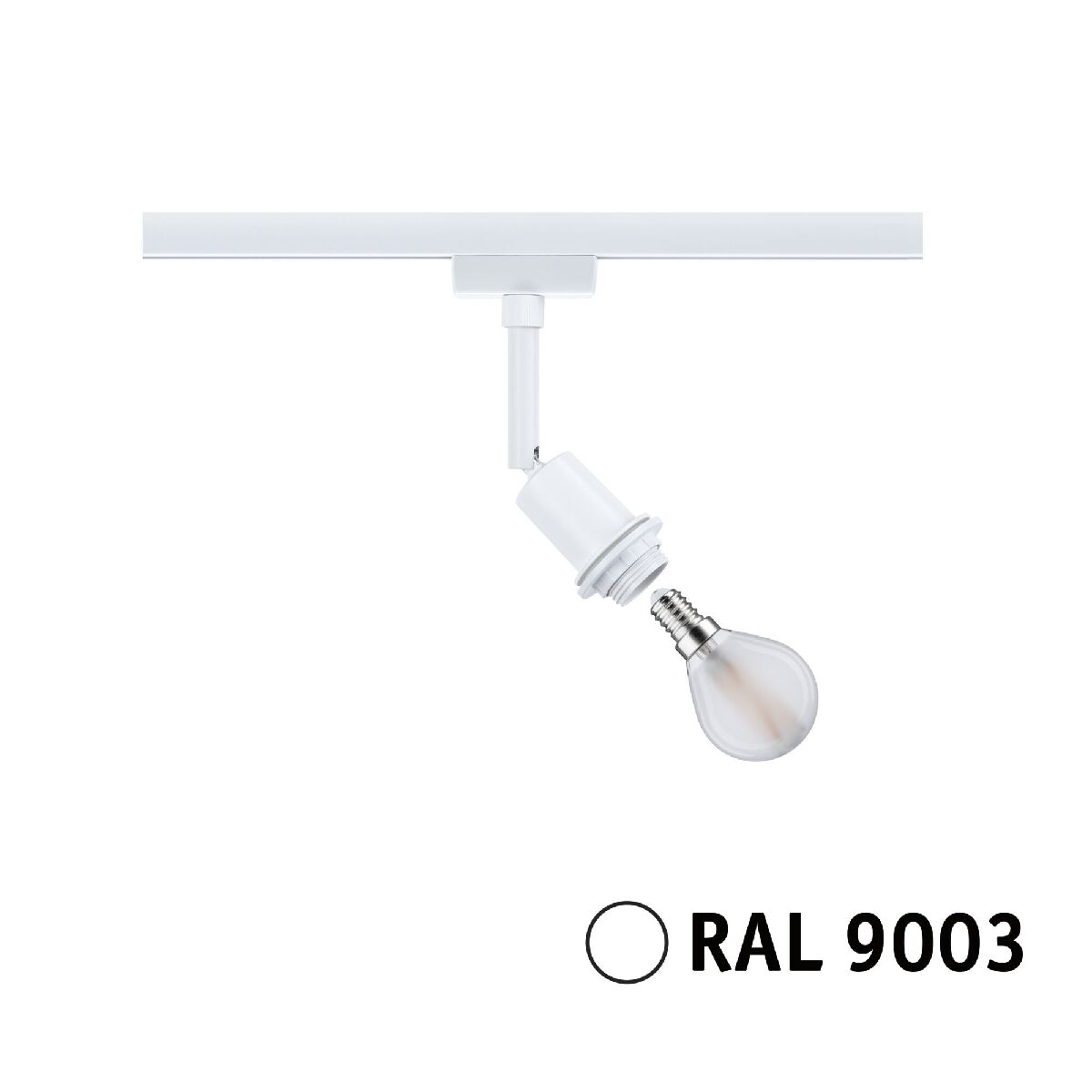 Paulmann URail DecoSystems Spot, E14, max 20 W, Ø 44 mm, Signalweiß Paulmann URail DecoSystems Spot, E14, max 20 W, Ø 44 mm, Signalweiß