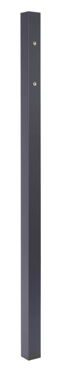 Alberts Klobenpfosten für Doppeltore, Schmuckzäune Chaussee+Circle, 100+120cm H, Anthrazit+Schwarz Produktabbildung 2