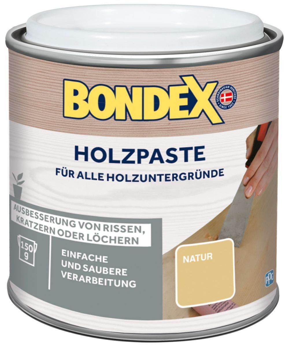 BONDEX Holzpaste 120-150g, verschiedene Farben, füllt Löcher, Fugen & Risse Produktabbildung