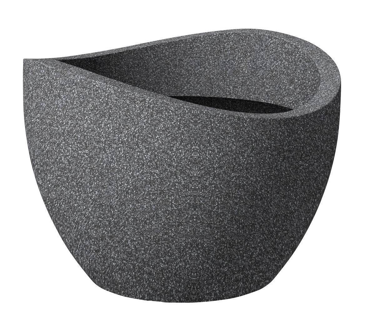 Scheurich Blumentopf Wave Globe für Innen & Aussen, runder Kübel, Schwarz Granit, Ø 30 cm Produktabbildung 9
