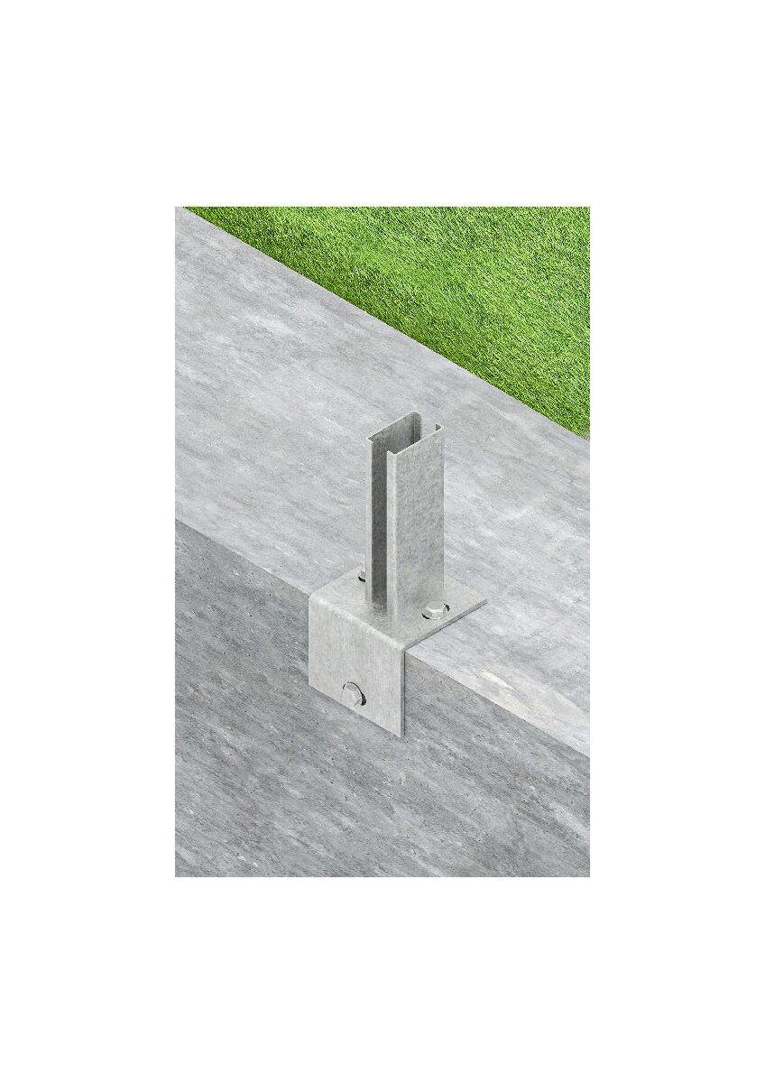 Alberts Anbauset Doppelstabmattenzaun mit L-Pfostenträger, 2 m Matten, Höhe 80-120 cm, Länge 2 m Produktabbildung 8
