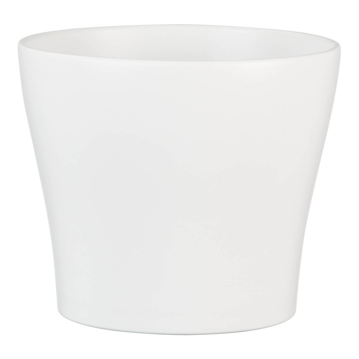 Scheurich Blumentopf 808 aus Keramik, geschwungene Form, Weiß, 21 x 19 cm Produktabbildung 1