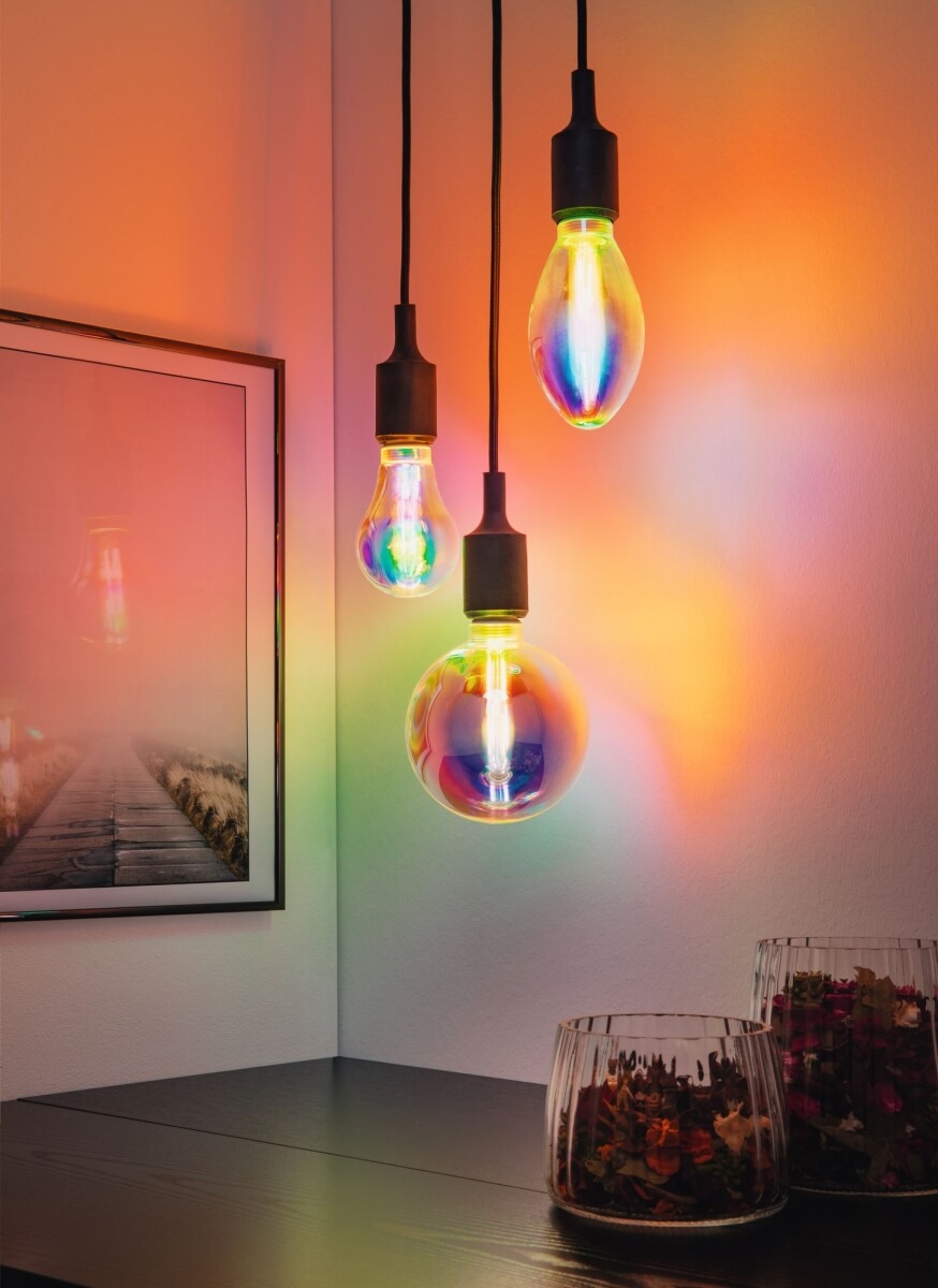 Paulmann LED Globe Ø 125 mm, 5W = 40W, 470 lm, E27, Fantastic Colors Inner Tube, dimmbar Produktabbildung 4
