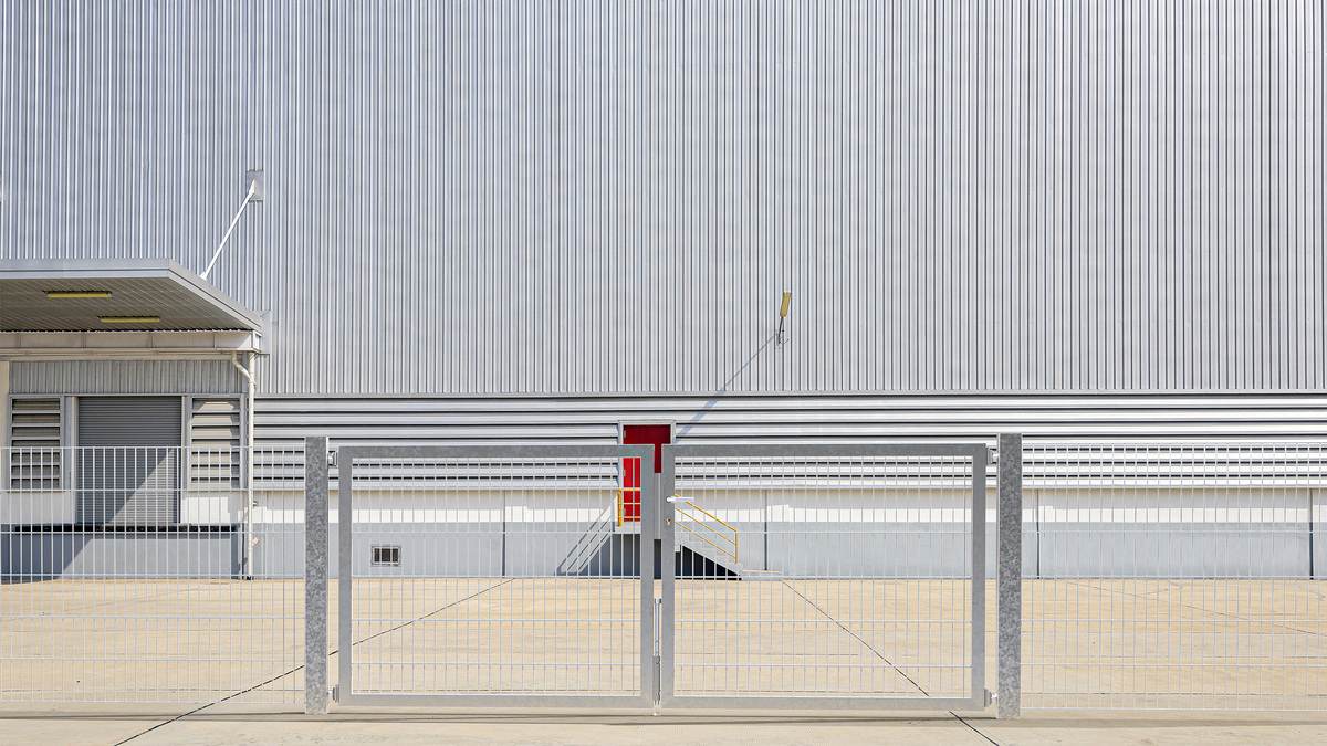 Stabgitter-Doppeltor,feuerverzinkt,60x40 | 3000x1400 | Pfosten 100x100 Produktabbildung 5