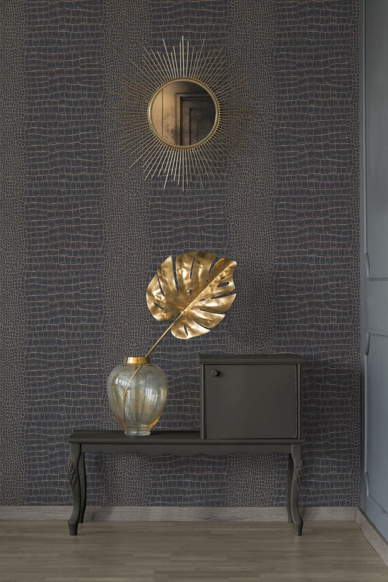 AS Creation Tapete | Vintagetapeten Metallic Schwarz | Trendwall Produktabbildung 5