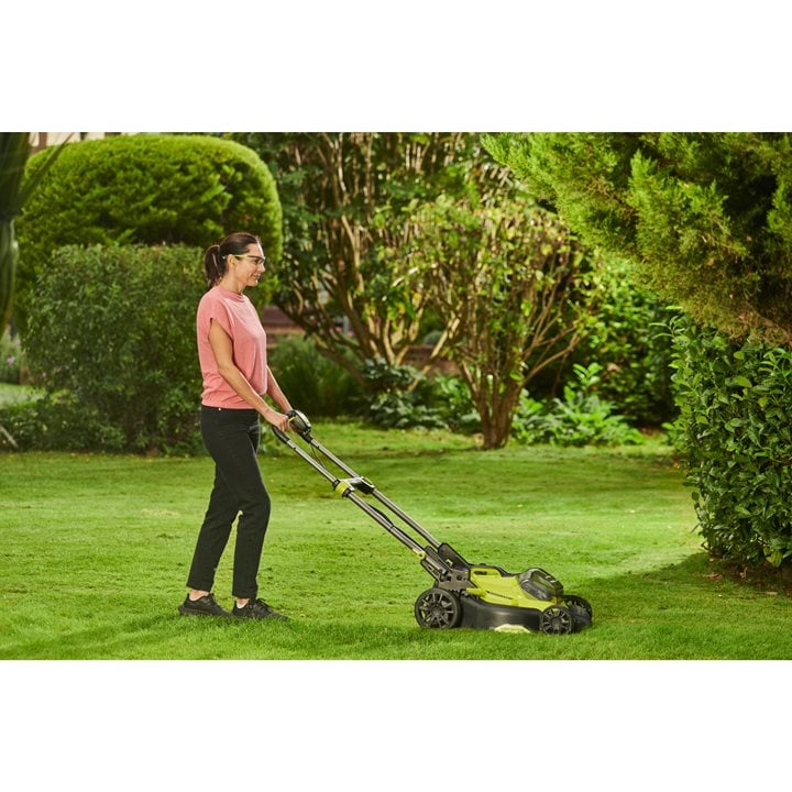 Ryobi Akku-Rasenmäher 18V ONE+ 1 x 5,0Ah Akku/Ladegerät 40cm Schnittbreite Set  Produktabbildung 4