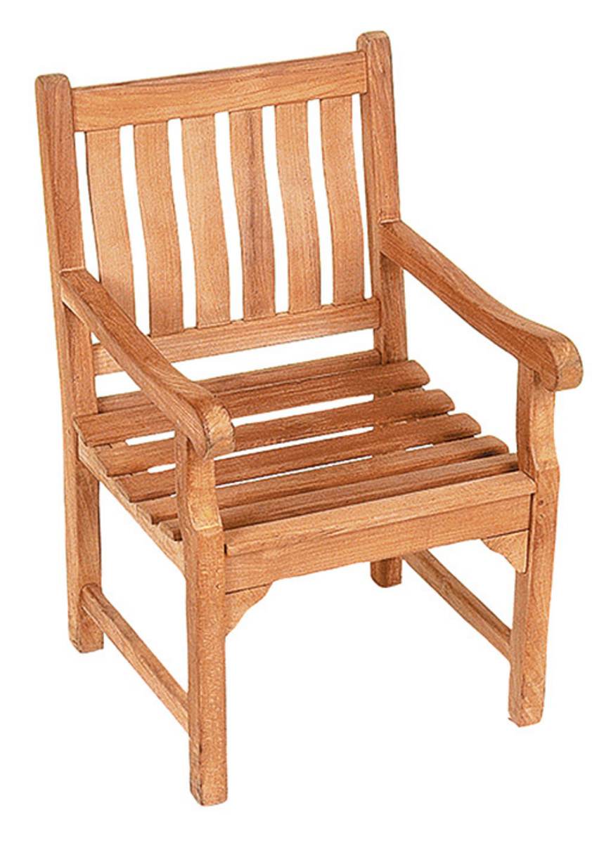 YOURSOL by deVries Sessel Mendip, Teak natur, witterungsbeständig, massiver Holzstuhl, Gartenstuhl  Produktabbildung