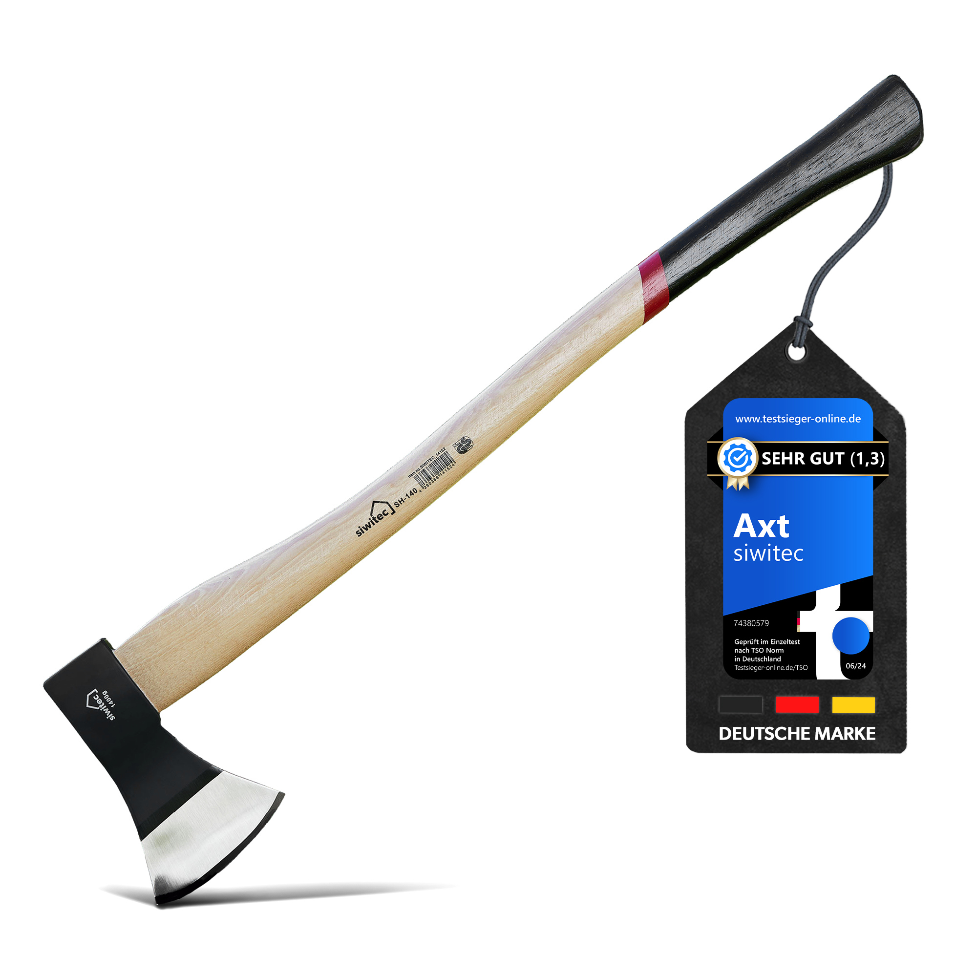siwitec Holzaxt SH-140, 1400 Gramm Kopfgewicht Produktabbildung