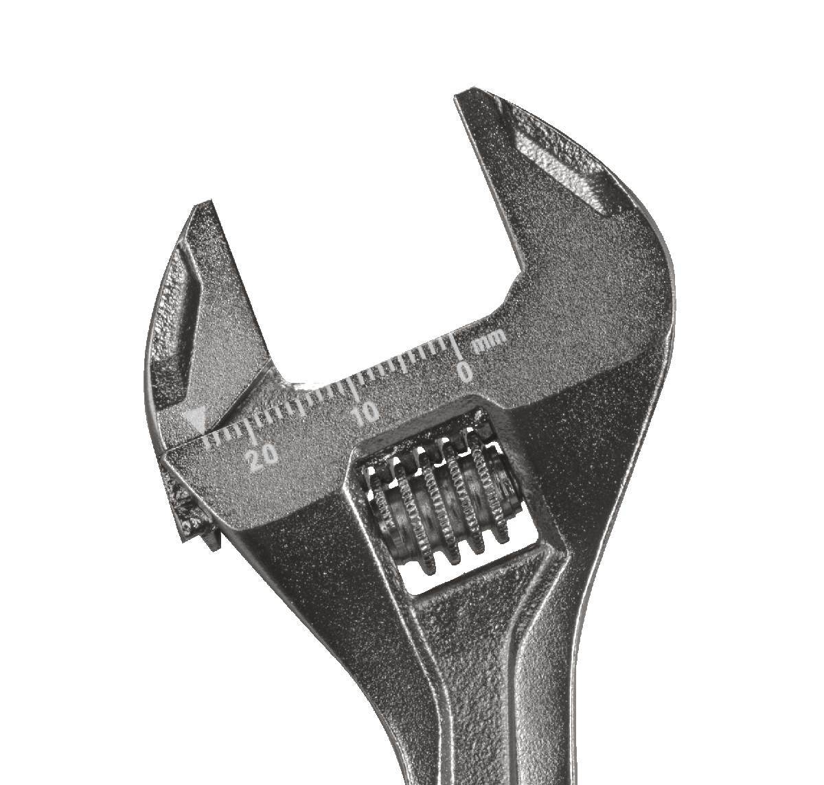 RYOBI Rollgabelschlüssel, mit Rändelschraube, Induktionsgehärteter Chrom-Vanadium-Stahl (Cr-V), 16cm Produktabbildung 3