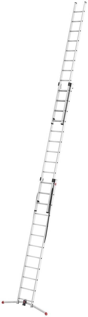 Hailo 2A-Ware ProfiLOT Aluminium-Teleskopleiter, gratis Einhängetritt, Kombi-Leiter 3 x 12 Sprossen Produktabbildung 3
