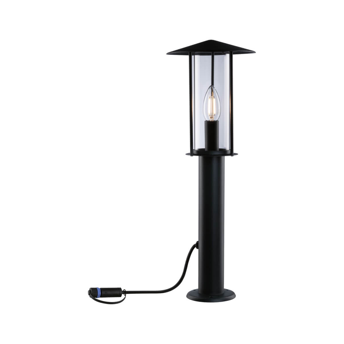 Paulmann Plug & Shine Basisset Pollerleuchte Classic, 50 cm, 24 V, IP44, Anthrazit, 3000 K Warmweiß Produktabbildung 2