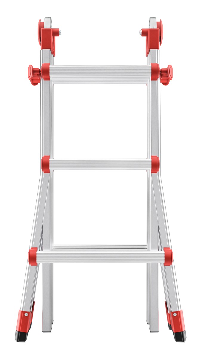 Hailo 2A-Ware M80 Multifunktions-Teleskopleiter, 4x3 Sprossen, zusammenschiebbare Leiter  Alu Produktabbildung 3