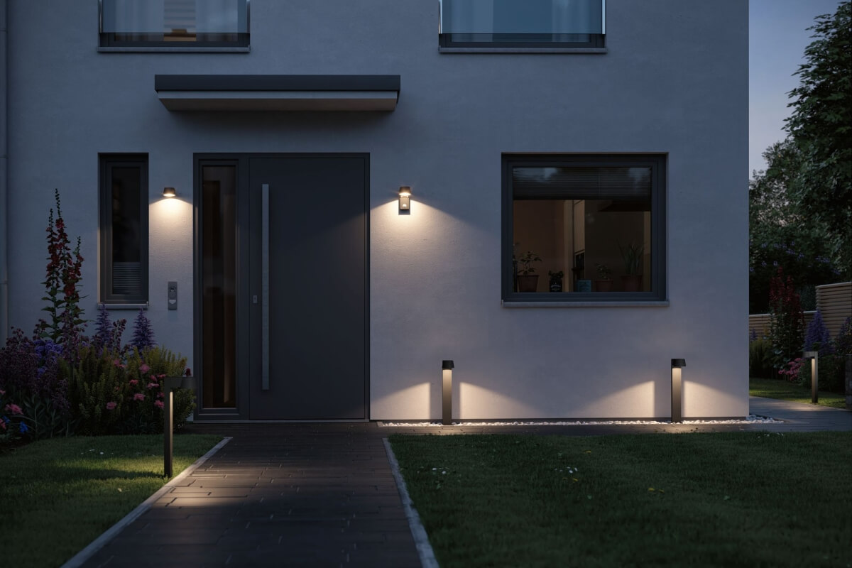 Paulmann LED Outdoor Wandleuchte Capea, 6 W, IP44, 3000 K, Warmweiß, mit Bewegungsmelder Produktabbildung 7