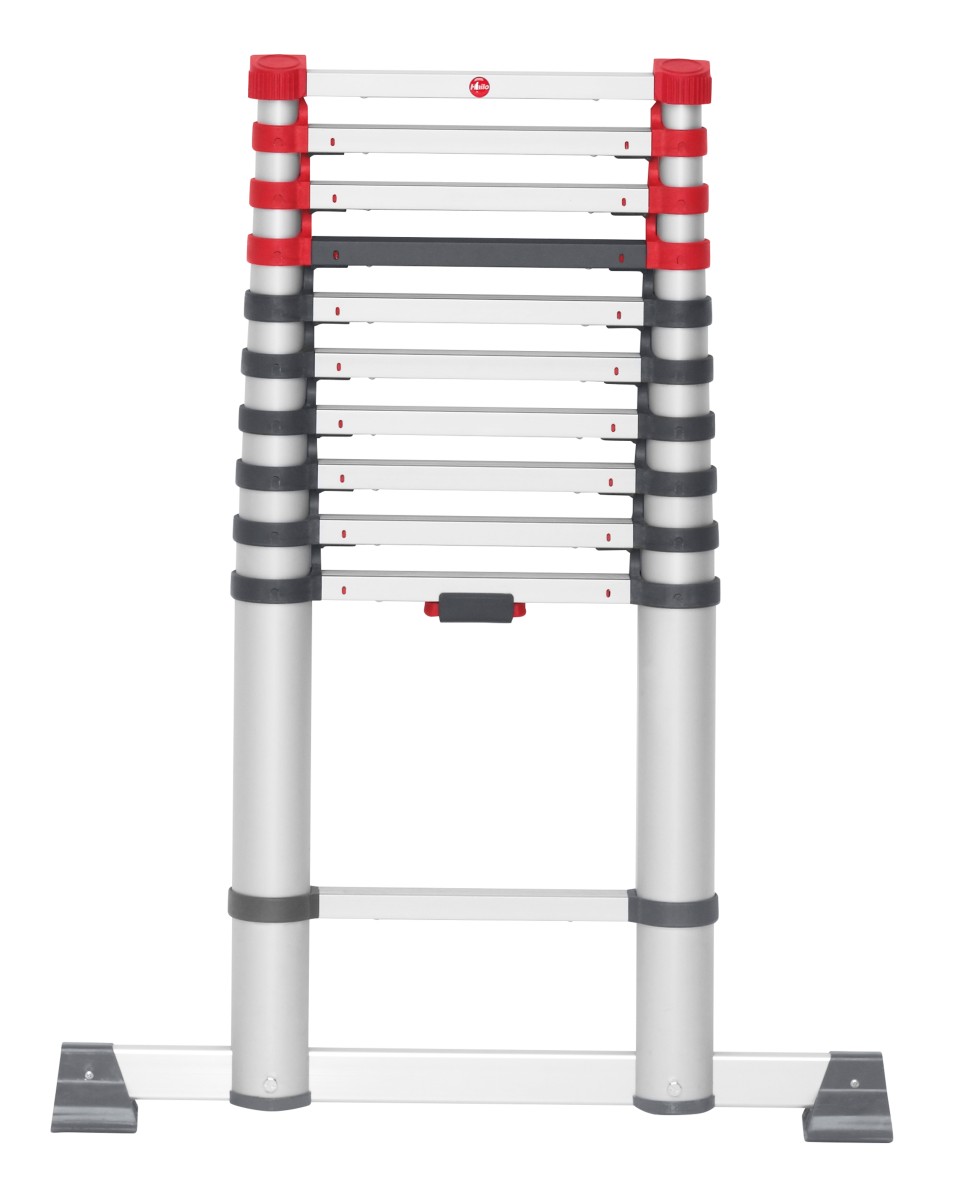 Hailo 2A-Ware T80 FlexLine Alu-Sicherheits-Teleskopleiter, 11 Sprossen, Haushaltsleiter Aluminium Produktabbildung 2